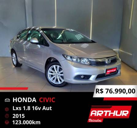 HONDA CIVIC 1.8 LXS 16V FLEX 4P AUTOMÁTICO